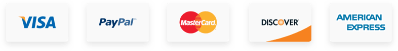 Accepted credit cards
